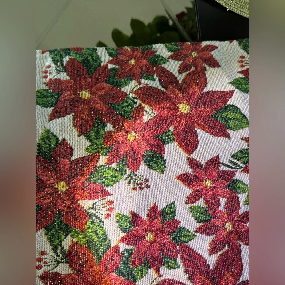 (NWT) Vintage BRAND NEW Set of 7 Glitter Christmas placemats - Picture 5 of 9